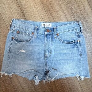 Madewell Light Blue Jean Shorts